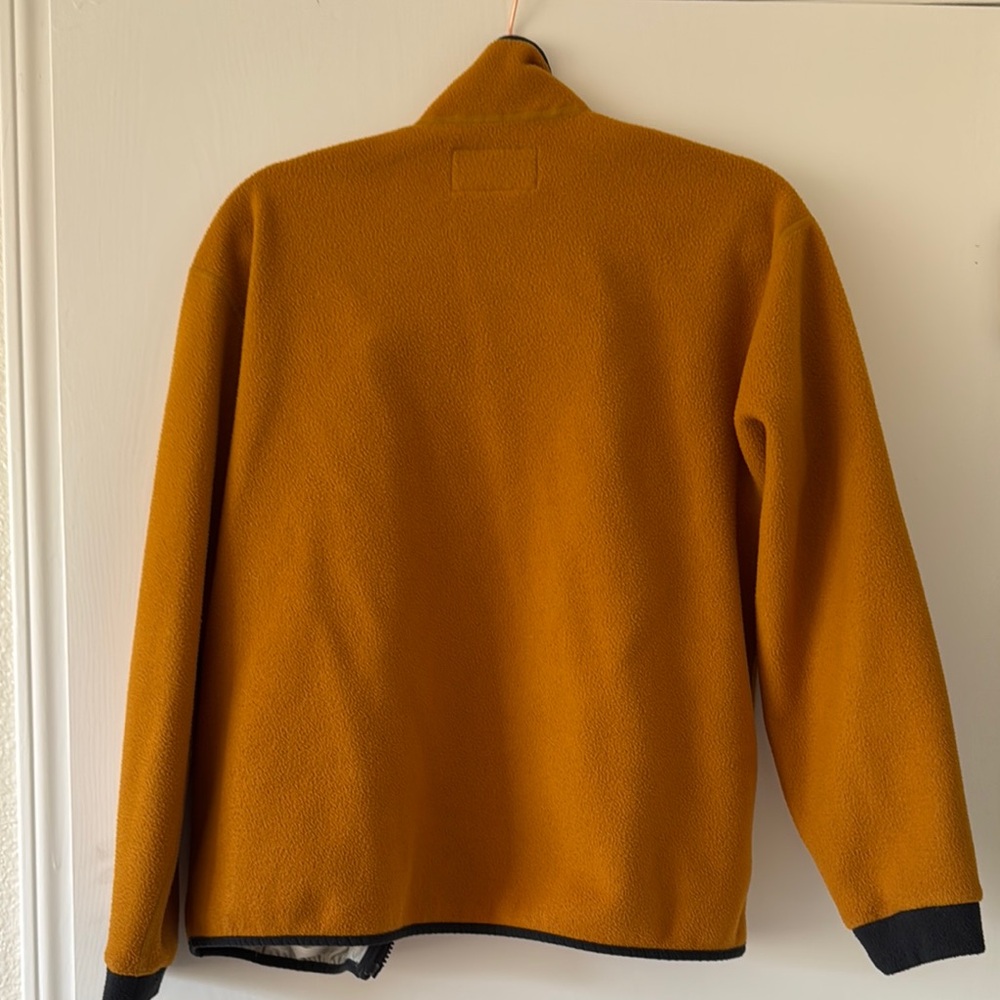 Women’s  Mustard Fleece Jacket - Picture 4 of 4